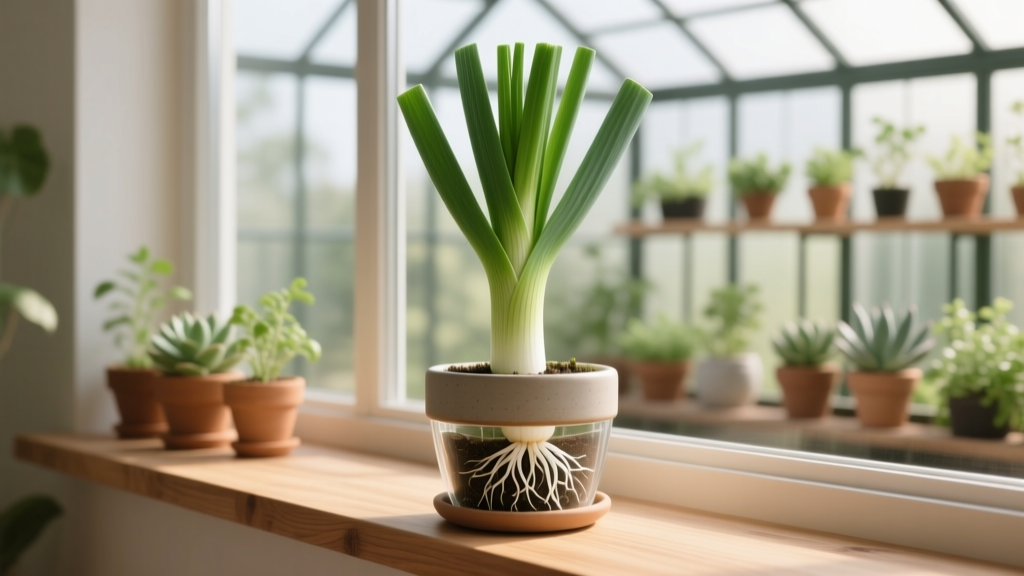 Large How to Plant Leeks Indoors: The Truth Is, You Don’t Need a Garden—Here’s the Exact 7-Step System That Grew 18-Inch Leeks in My Apartment (No Balcony Required)
