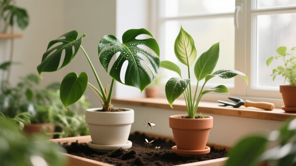 Non-flowering how do I get rid of gnats from indoor plants? Here’s the 7-step science-backed protocol that eliminates fungus gnat infestations in under 10 days — no pesticides, no repotting, and zero risk to your peace lily, snake plant, or ZZ plant.