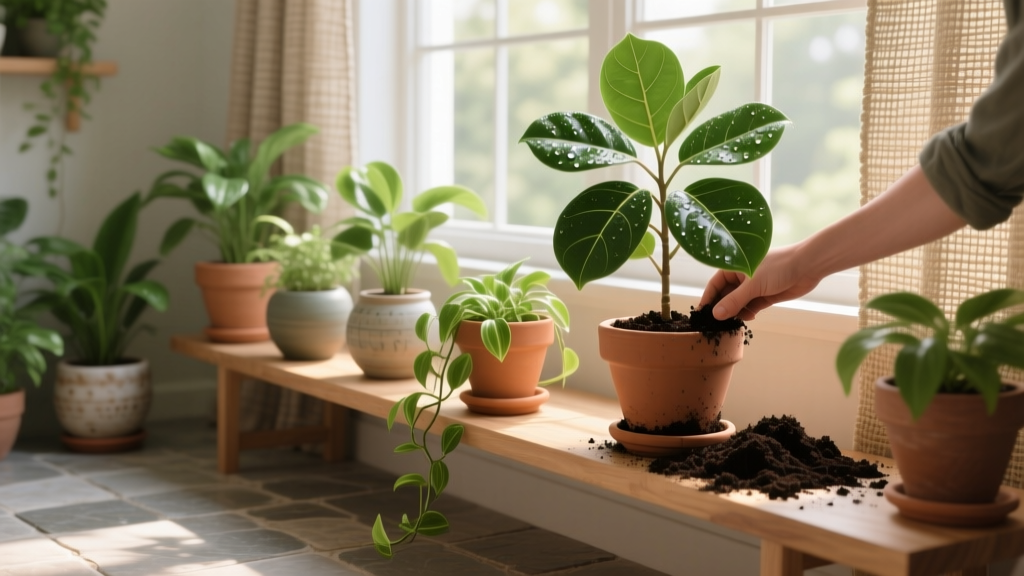 Non-Flowering How to Change Indoor Plant Soil: The 7-Step Stress-Free Repotting Method That Prevents Root Shock, Saves Dying Plants, and Takes Less Than 20 Minutes (Even If You’ve Killed 3 Plants Before)
