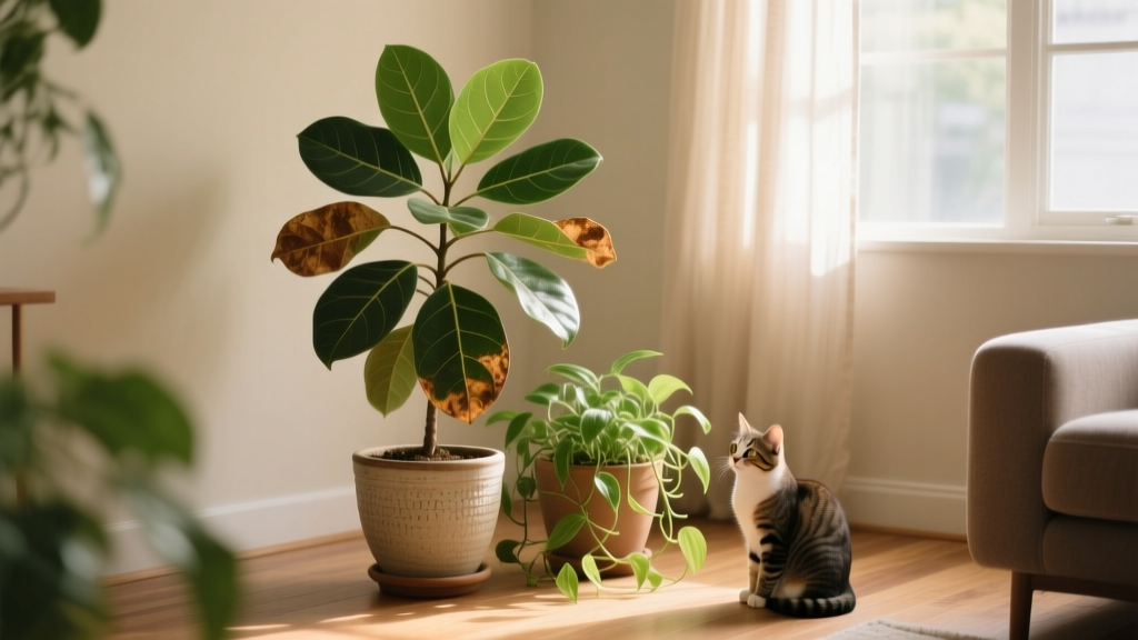 Pet Friendly When Leaves on Indoor Plants Turn Brown: 7 Vet-Approved Fixes That Save Your Fiddle Leaf, Peace Lily, and Pup—Without Toxic Sprays or Guesswork