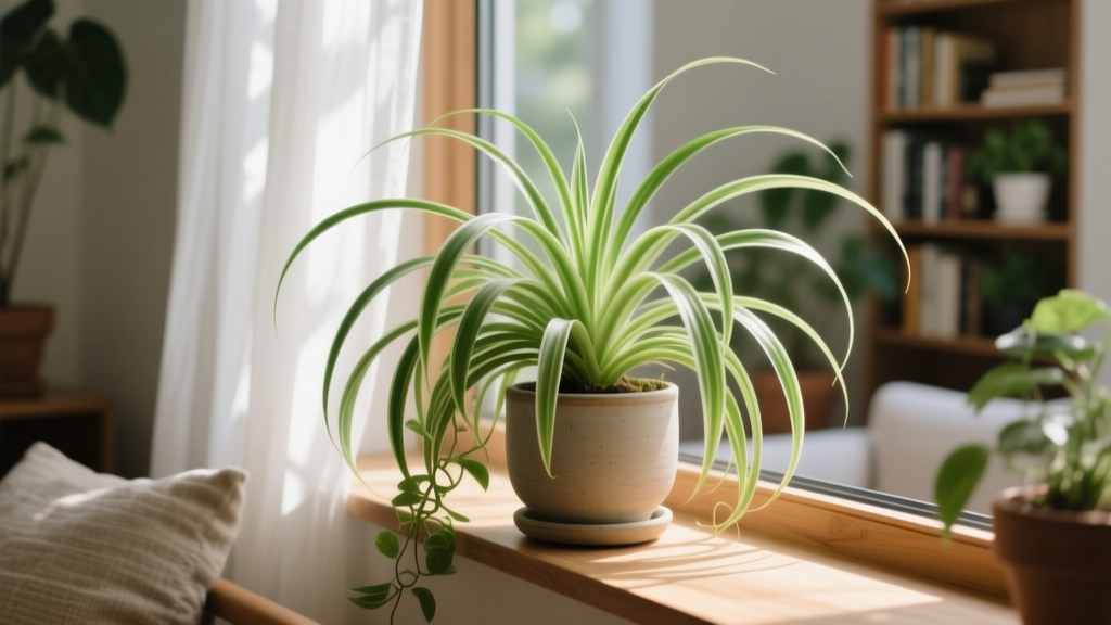 Can a slow-growing spider plant live in low light? The truth about its light needs — plus 5 proven ways to keep it thriving (even in dim corners) without yellow leaves, stunted growth, or root rot.