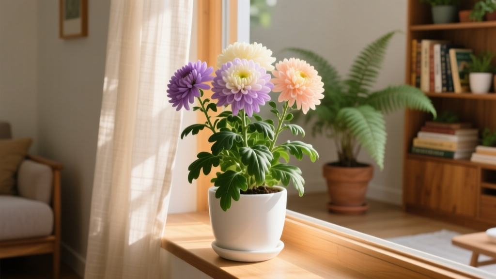 Why Your Indoor Chrysanthemum Isn’t Blooming (and the 5 Non-Negotiable Care Shifts That Fix Slow Growth—No Repotting or Expensive Lights Required)