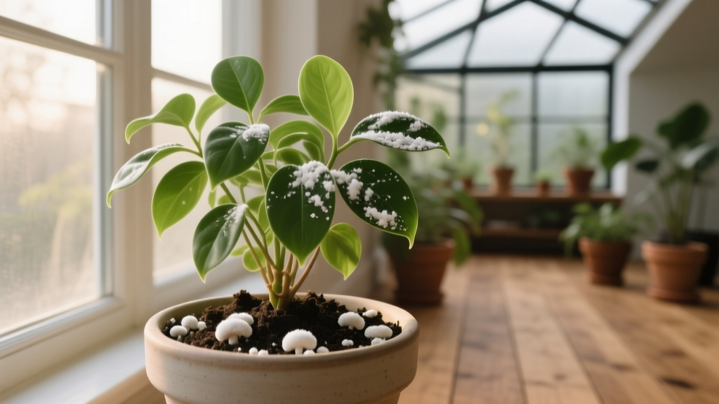 Slow Growing & Covered in White Stuff? Don’t Panic—Here’s Exactly What It Is (Powdery Mildew, Mealybugs, Mineral Buildup, or Mold?) + Step-by-Step Fix for Each Cause in Under 10 Minutes