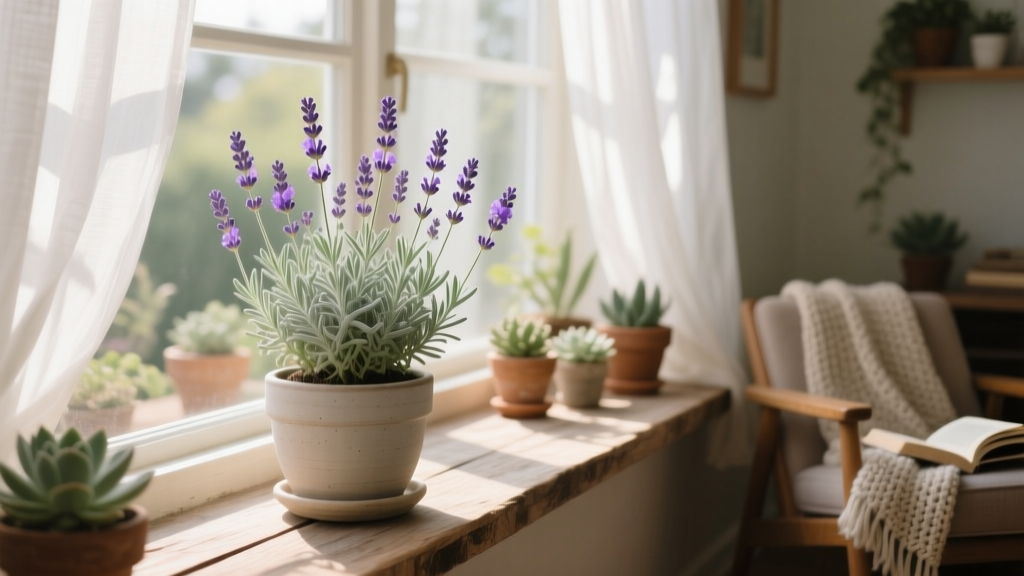 Small How to Water Lavender Plants Indoors: The 5-Minute Mistake-Proof Routine That Saves Your Plant From Root Rot (and Why 'Letting Soil Dry Completely' Is Actually Wrong)