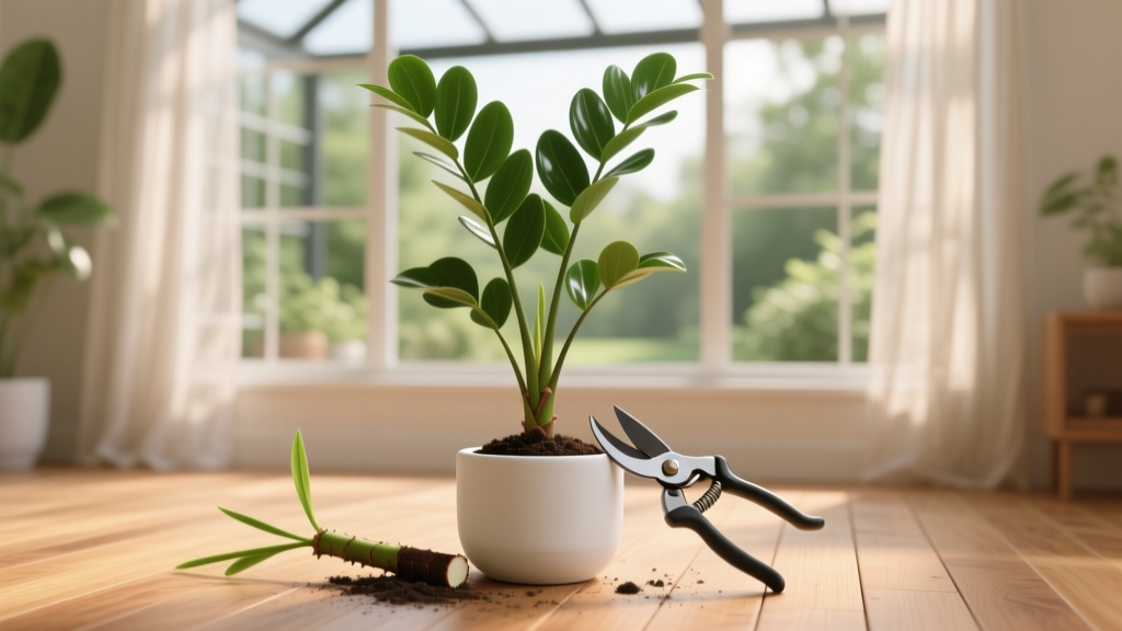 Succulent How to Trim ZZ Plant Indoors: The 5-Minute Pruning Guide That Stops Legginess, Boosts Bushiness, and Prevents Rot—No Scissors Skills Required