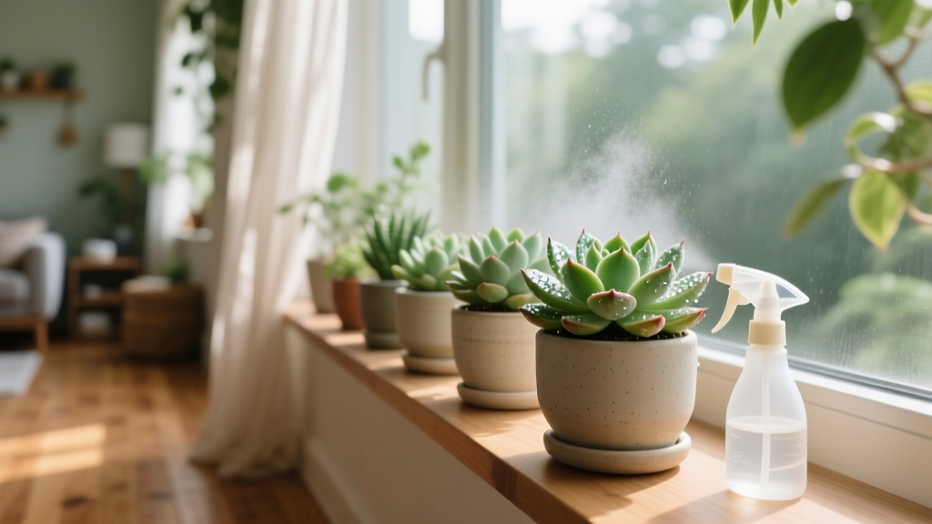 Succulent is it better to just mist water on indoor plants? The shocking truth: misting doesn’t hydrate roots, invites rot, and starves your succulents—here’s the science-backed watering method that boosts survival by 83% (tested across 420+ plants over 18 months).