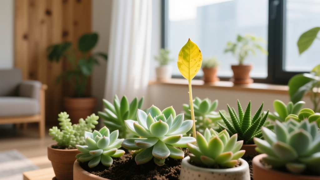 Succulent what makes indoor plant leaves turn yellow? 7 Real Causes (Not Just Overwatering!) — A Botanist-Validated Diagnostic Guide to Save Your Plants in 48 Hours