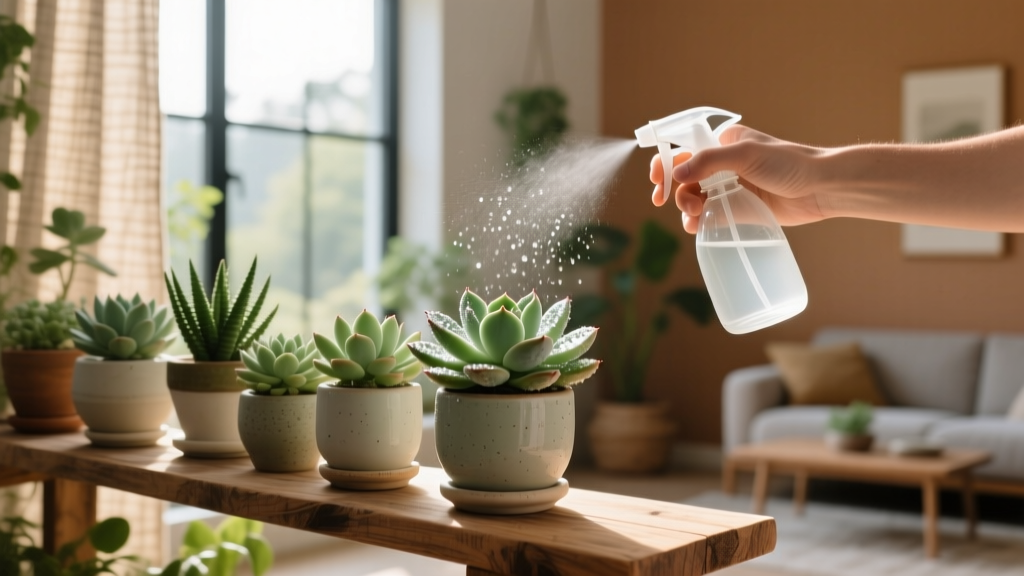 What Should I Spray Succulents With Before Bringing Indoors? The Truth About Pesticide Sprays, Homemade Rinses, and Why 'Just Wipe Them' Is Often the Best Move — A Step-by-Step Fall Transition Protocol That Prevents Mealybugs, Spider Mites, and Fungal Outbreaks