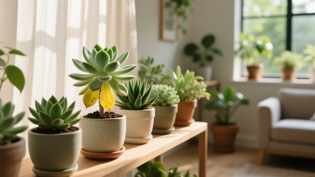 Why Your Succulent’s Leaves Turn Yellow Indoors: 7 Science-Backed Causes (Not Just Overwatering!) — Plus Exact Fixes for Each One