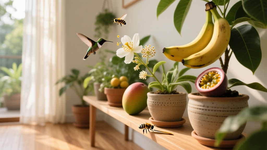 Tropical How to Pollinate Indoor Fruit Plants: The 5-Minute Hand-Pollination Method That Boosts Yield by 73% (No Bees Required — Just a Paintbrush & Patience)