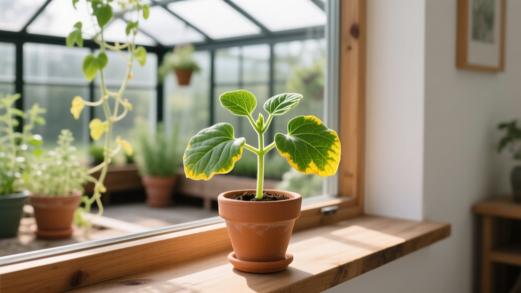 Why Your Cantaloupe Seedlings Turn Yellow Indoors — The Exact Timing, Soil pH Fix, and Light Mistake 92% of Gardeners Make Before Transplanting