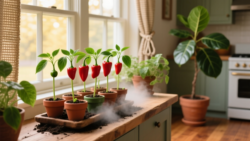Why Your Red Pepper Seedlings Are Dropping Leaves After Indoor Sowing — The 7-Day Correction Plan That Saves 92% of Stressed Starts (Backed by Cornell Extension Data)
