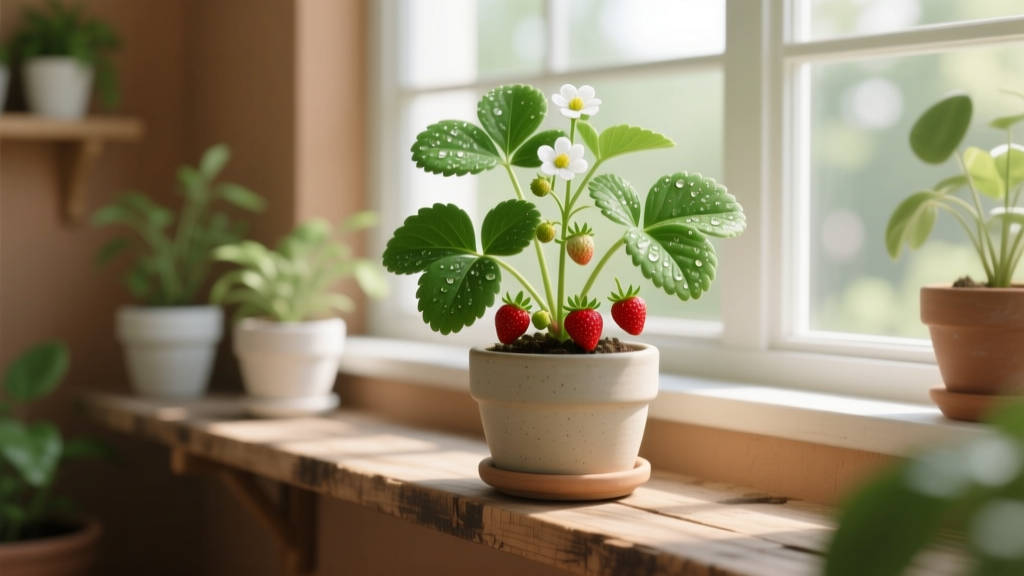 Why Your Indoor Strawberries Are Dropping Leaves—And Exactly When to Plant (or Repot) Them for Strong, Leafy Growth All Year Round