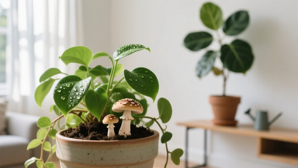 Why Do Mushrooms Grow in My Indoor Plants Watering Schedule? 7 Science-Backed Fixes That Stop Fungal Growth Without Killing Your Plants