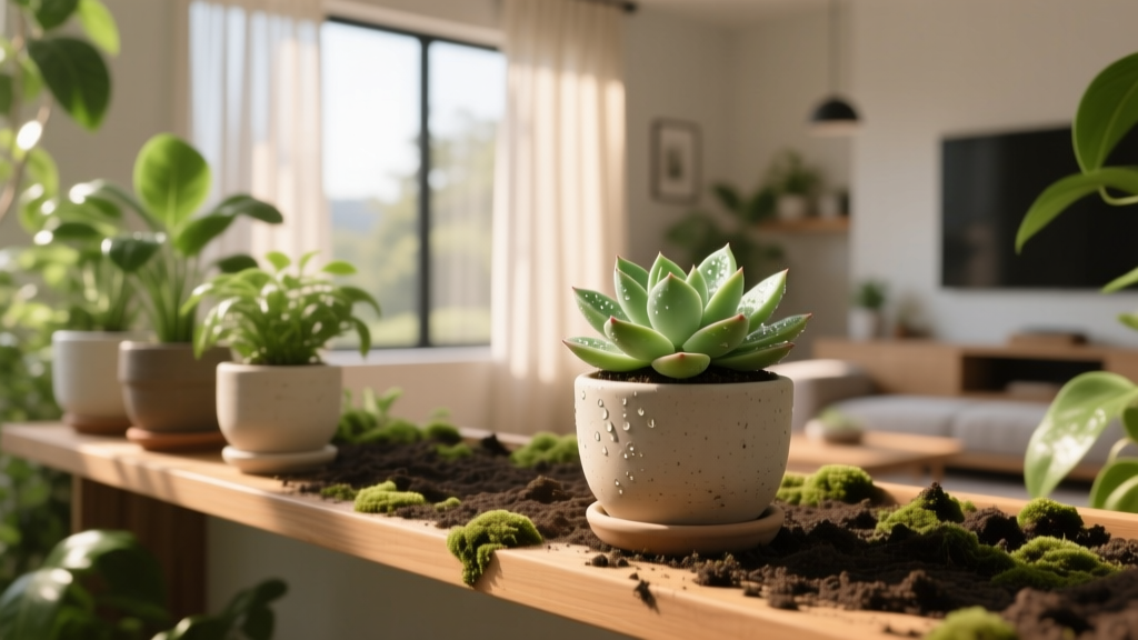 Why Does My Indoor Plant’s Soil Look Gross? The Real Culprit Isn’t Dirt—It’s Your Watering Schedule (7 Fixes That Actually Work)