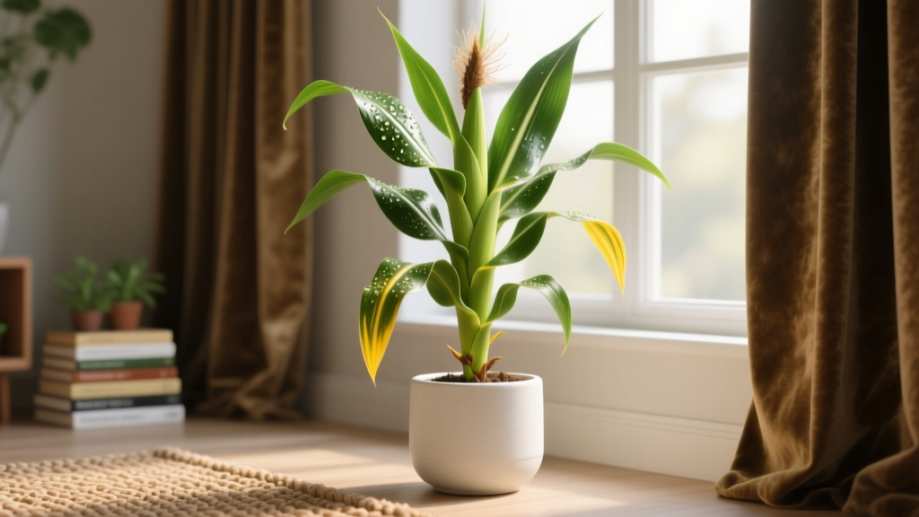 Why Is My Indoor Corn Plant Leaves Turning Yellow From Cuttings? 7 Root-Cause Fixes (Most Fail at Step 3 — Here’s How to Get It Right)