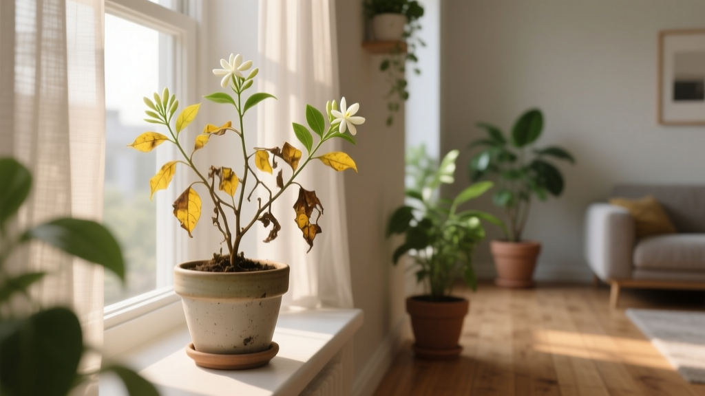 Why Is My Indoor Jasmine Plant Dying Under $20? 7 Overlooked Care Mistakes (With $0–$15 Fixes You Can Do Today)