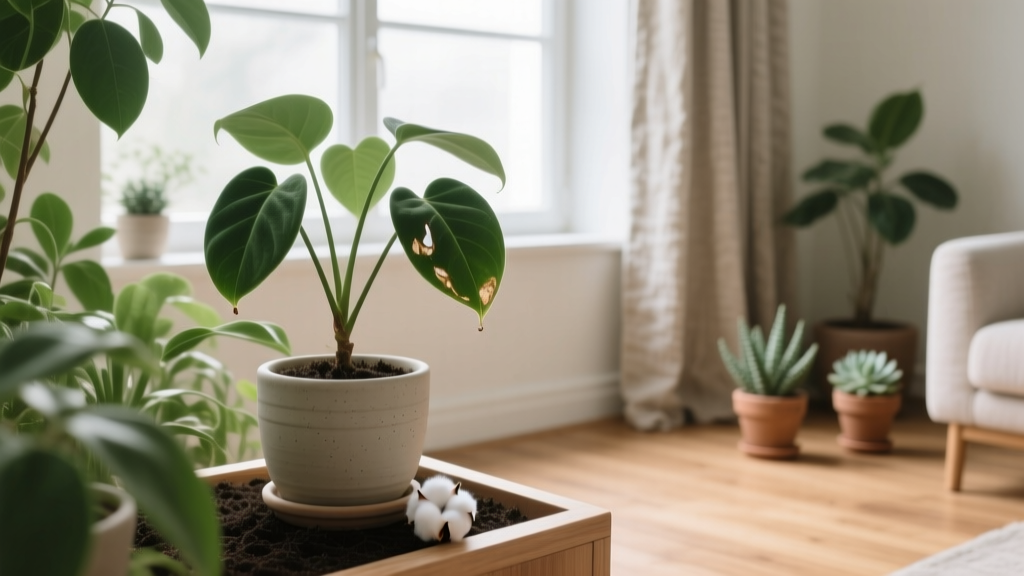 Why Put Cotton Balls in Plants Indoors Dropping Leaves? The Truth About This Viral Hack—What Actually Works (and What Hurts Your Plants)