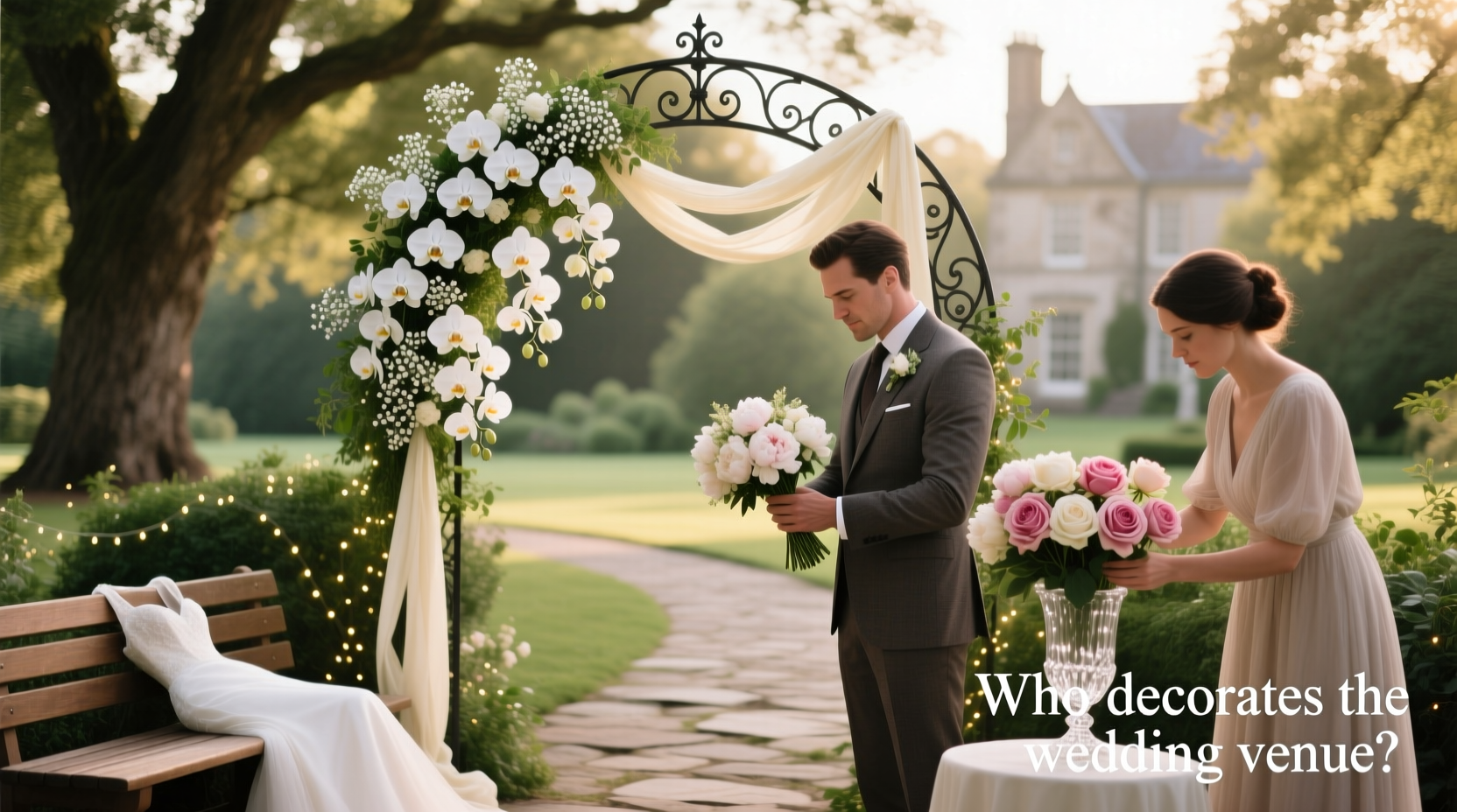 Florist, planner, aunt with good taste—whose hands shape your venue’s final look?