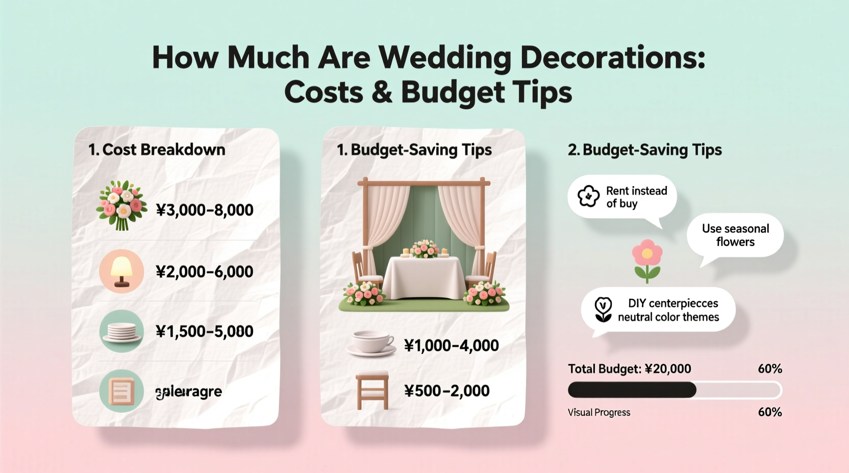 From fairy lights to floral arches: where your decoration dollars vanish (and where they shine)