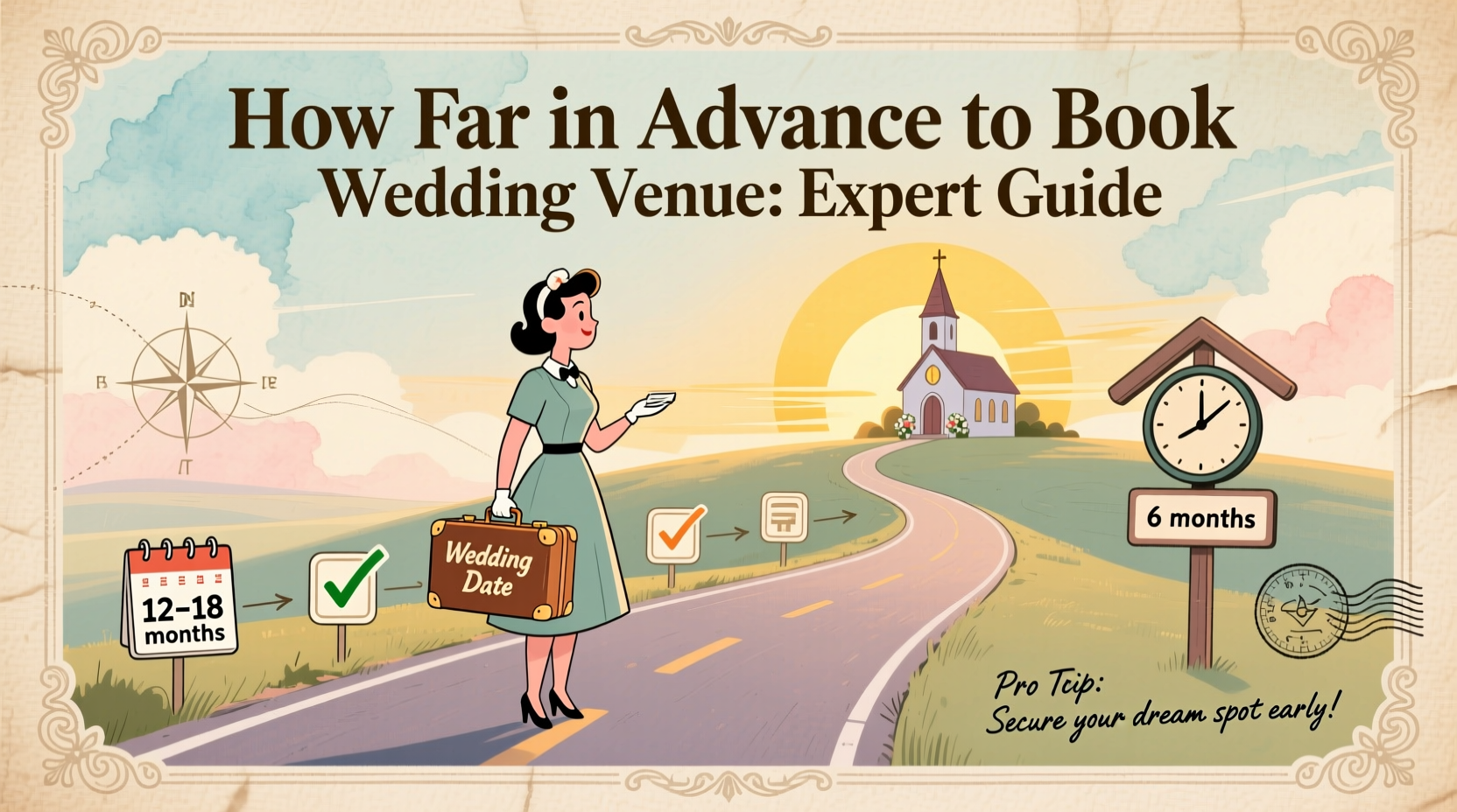 Book your venue before you pick your florist—or risk scrambling for a Saturday in peak season
