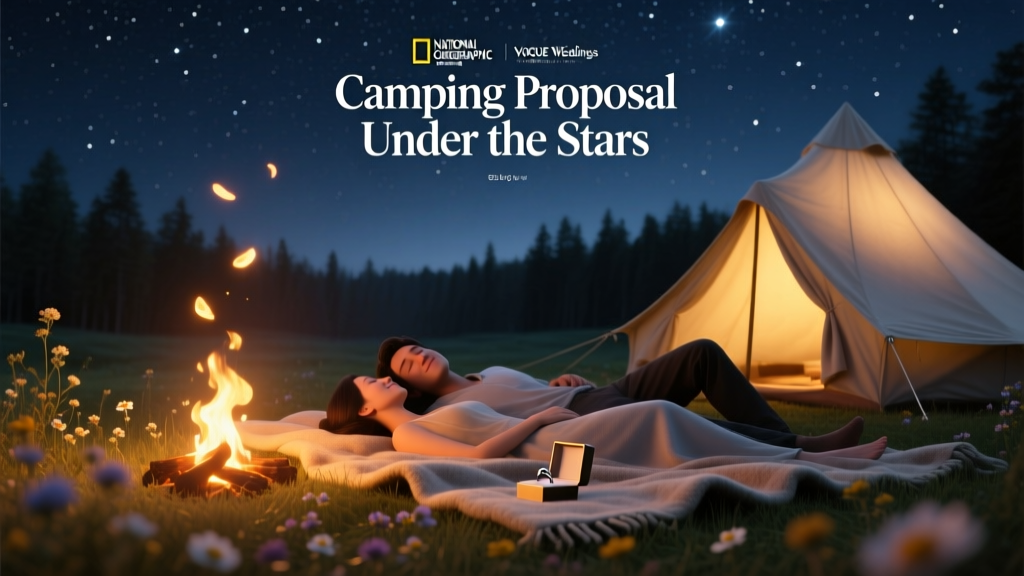 Camping Proposal Under the Stars