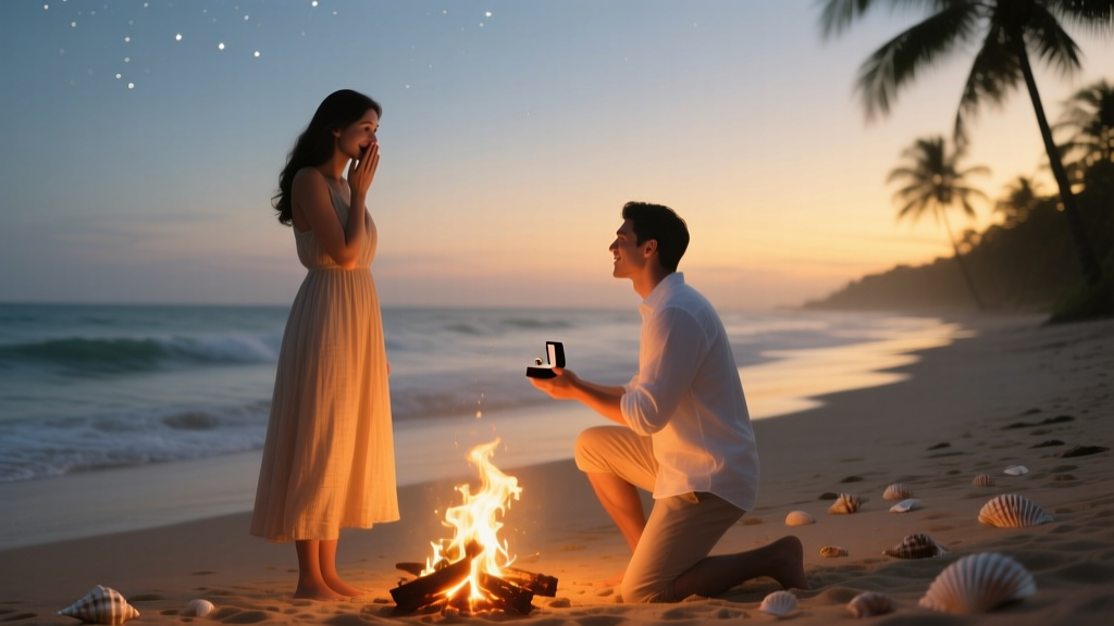 How to Plan a Proposal at a Beach Bonfire