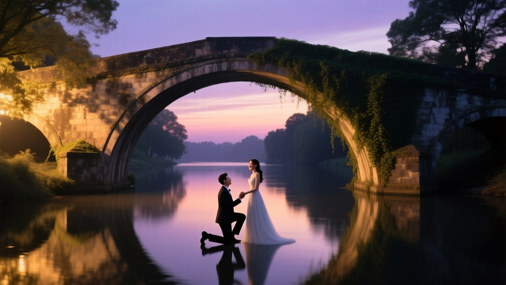 How to Plan a Proposal at a Historic Bridge at Dusk