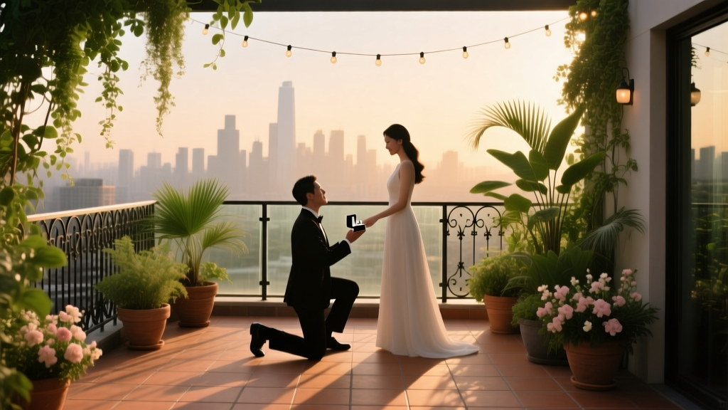How to Plan a Proposal at a Rooftop Botanical Terrace