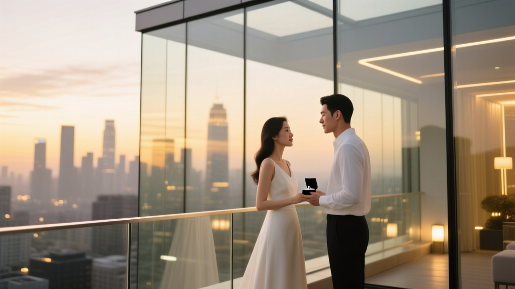 How to Plan a Proposal at a Rooftop Glass House