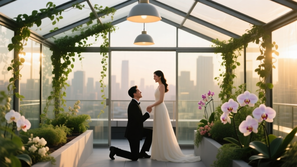 How to Plan a Proposal at a Rooftop Greenhouse