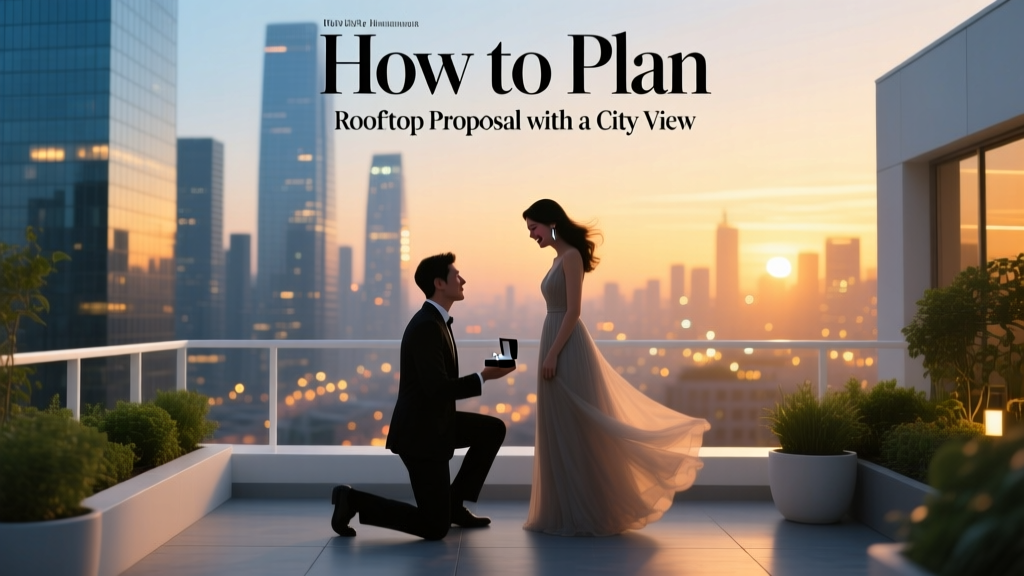 How to Plan a Rooftop Proposal With a City View
