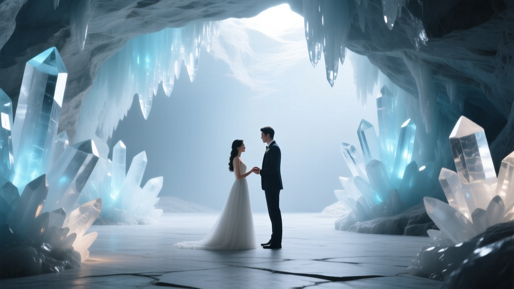 Proposal at a Crystal Cave Natural Wonder
