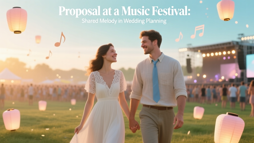 Proposal at a Music Festival Shared Melody
