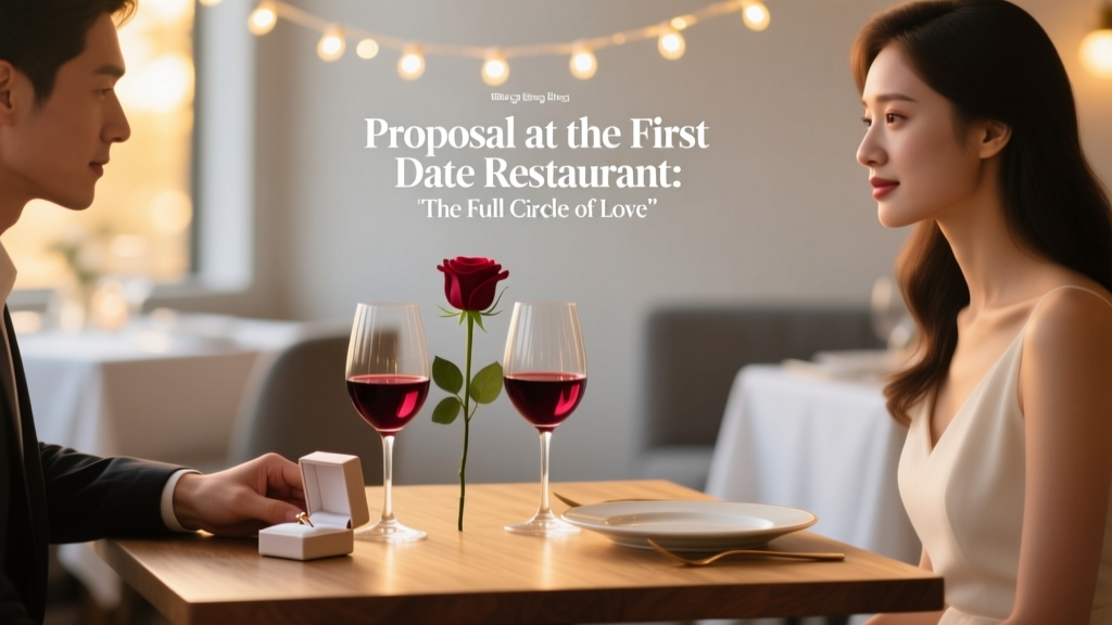 Proposal at the First Date Restaurant Full Circle