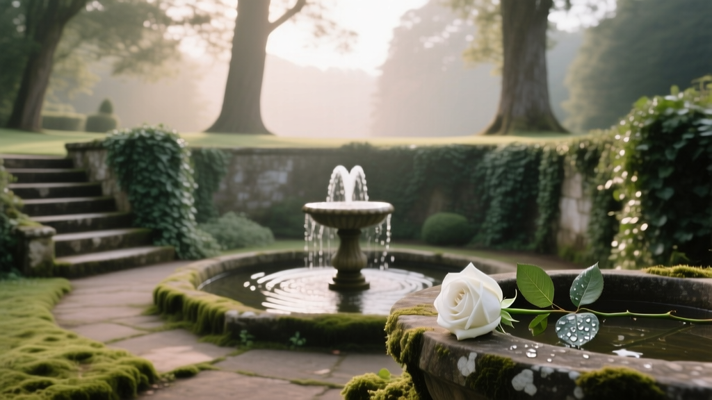 Proposal at a Sunken Garden Hidden Beauty