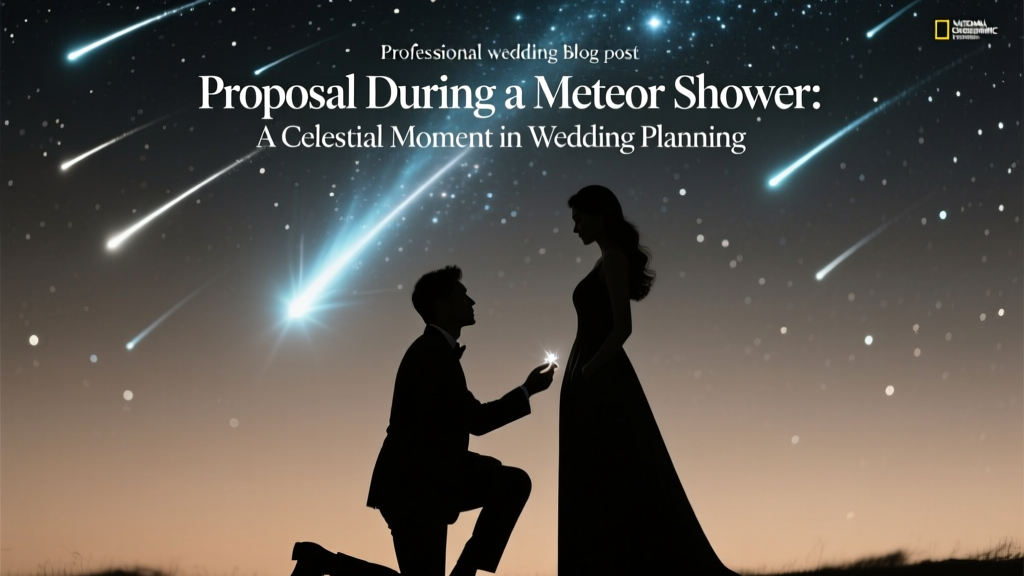 Proposal During a Meteor Shower Celestial Moment