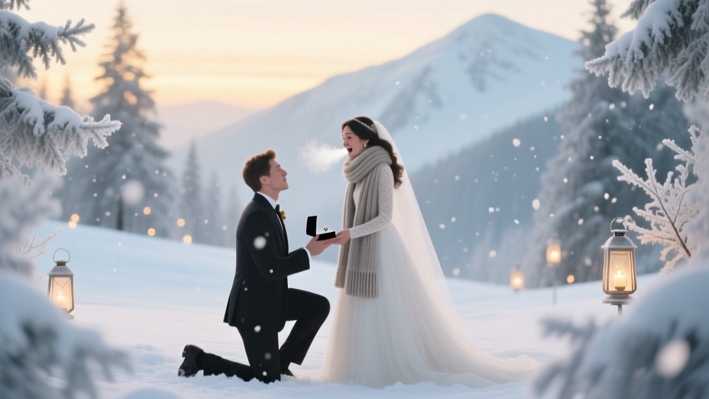 Snow Proposal Ideas for Winter Wonderland Romance