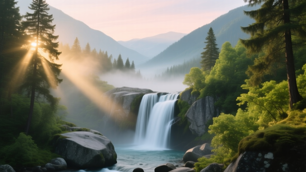 Waterfall Proposal Natural Beauty Backdrop