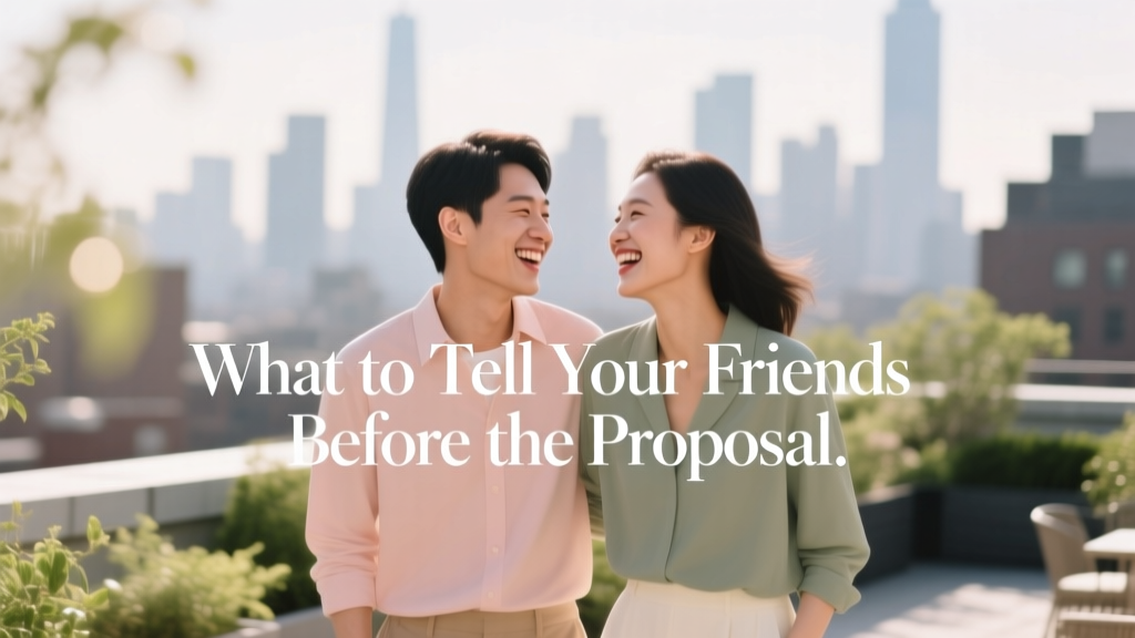 What to Tell Your Friends Before the Proposal