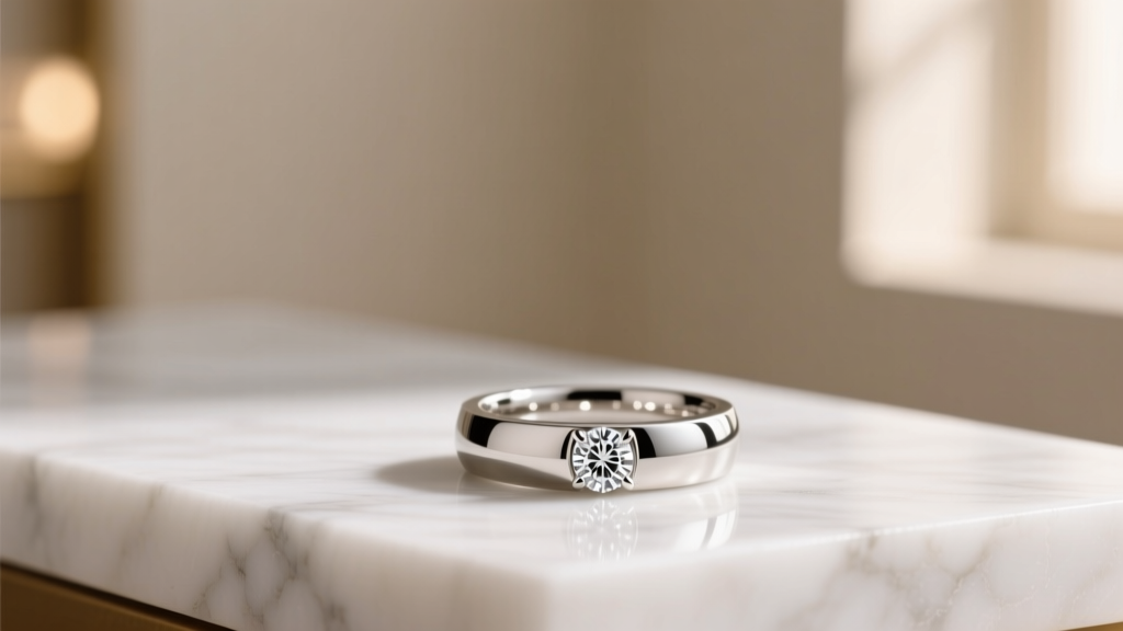 Diamond Flush Settings Smooth Surface Comfort Design
