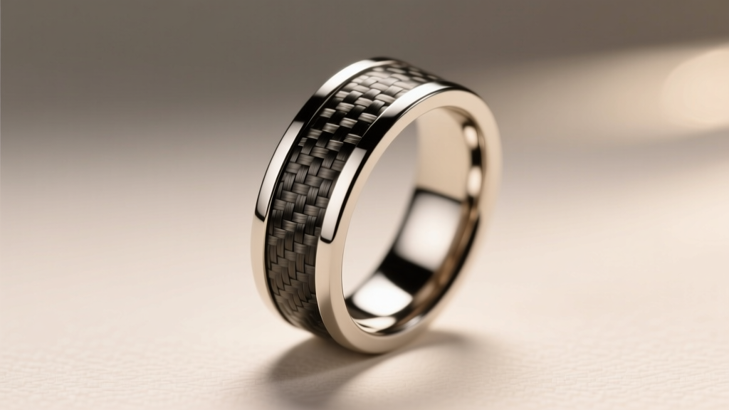 How to Choose a Wedding Band With a Carbon Fiber Inlay