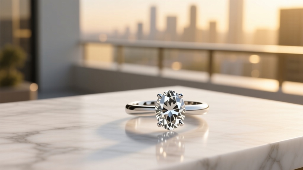 How to Choose an Engagement Ring With an Oval Diamond