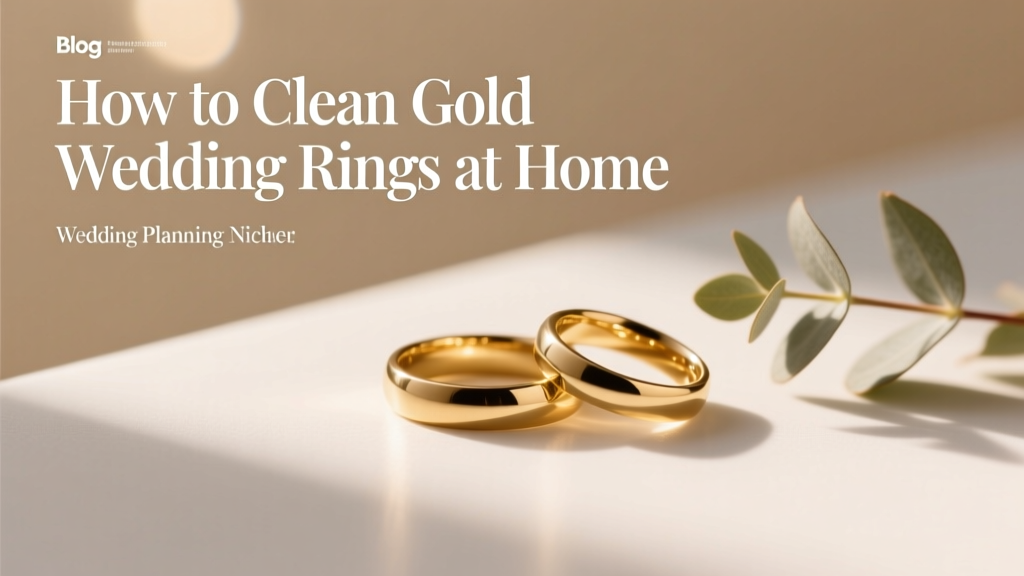 How to Clean Gold Wedding Rings at Home