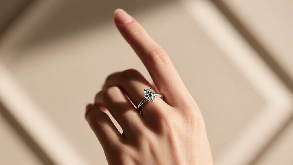 Marquise Diamonds Elongating Finger Appearance