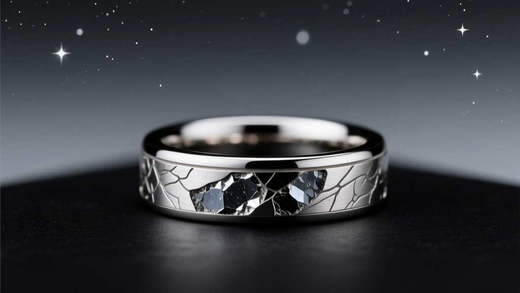 Meteorite Wedding Bands Out-of-This-World Material