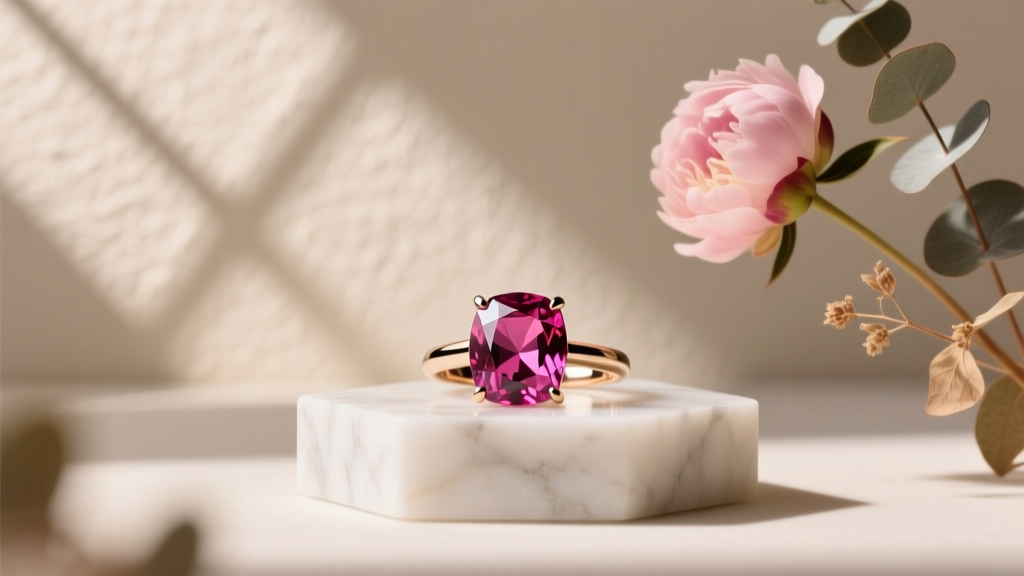 Rubellite and Pink Tourmaline Engagement Ring Options