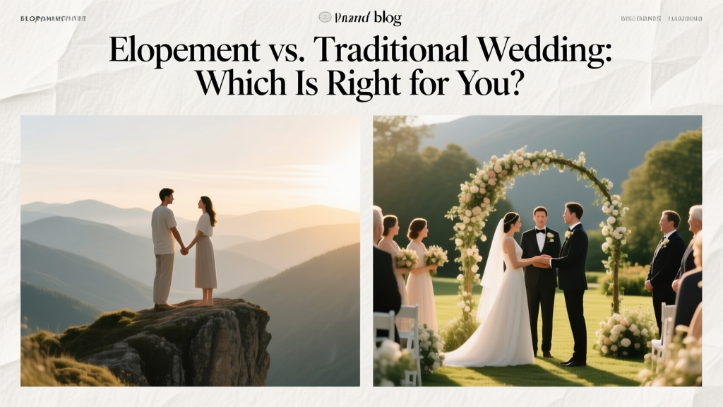 Elopement vs Traditional Wedding Which Is Right for You