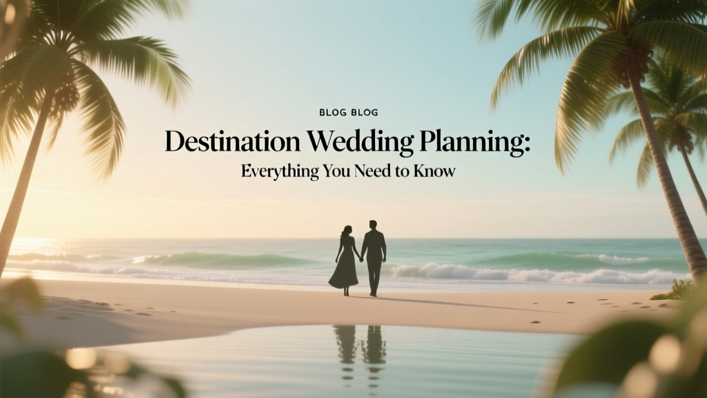 Destination Wedding Planning Everything You Need to Know