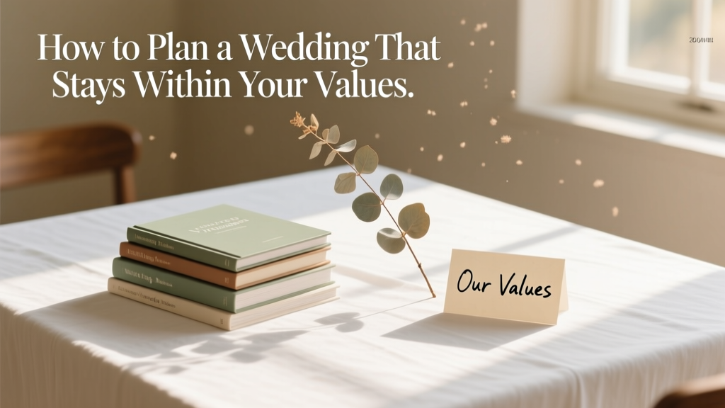 How to Plan a Wedding That Stays Within Your Values